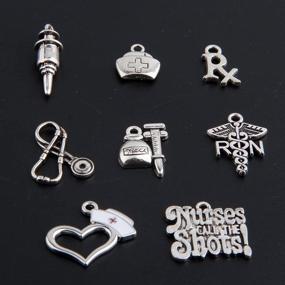 img 2 attached to 💉 Exquisite 16pcs Medical Nurse Charms Collection – Perfect for Jewelry Making!