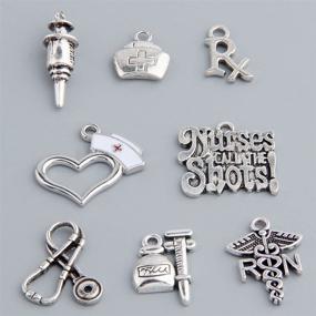 img 3 attached to 💉 Exquisite 16pcs Medical Nurse Charms Collection – Perfect for Jewelry Making!