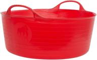 🔴 compact and convenient: tubtrugs x-small shallow tub, 5 l, red - versatile storage solution logo