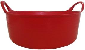 img 2 attached to 🔴 Compact and Convenient: TUBTRUGS X-Small Shallow Tub, 5 L, Red - Versatile Storage Solution