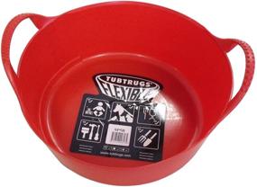 img 3 attached to 🔴 Compact and Convenient: TUBTRUGS X-Small Shallow Tub, 5 L, Red - Versatile Storage Solution