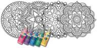 zorbitz delightful stained glass window art coloring kit logo