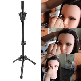 img 3 attached to Mannequin Adjustable Cosmetology Hairdressing Training Hair Care