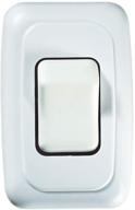 rv designer s531 contoured wall switch - single, on/off, spst, white, dc electrical - base and bezel included logo