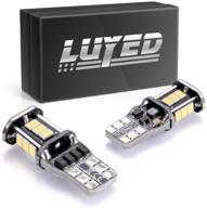 luyed 2 x 500 lumens super bright led bulbs with 3020 18-ex chipsets, compatible with 906 912 920 921 t15 sockets for truck third brake lamp and cargo lights in xenon white logo