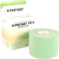 🏋️ kinesio tex gold light touch elastic therapeutic athletic tape - green 2 in. x 13 ft. логотип