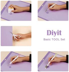 img 1 attached to 🛠️ Diyit Tools Basic Set: Ultimate Vinyl Weeding Tool Kit for Cricut, Silhouette, Siser, Oracal | Perfect for Art, Scrapbooking, Stencils, and DIY Projects!
