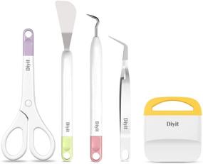 img 4 attached to 🛠️ Diyit Tools Basic Set: Ultimate Vinyl Weeding Tool Kit for Cricut, Silhouette, Siser, Oracal | Perfect for Art, Scrapbooking, Stencils, and DIY Projects!