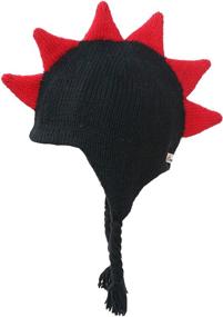 img 1 attached to 🧢 Boy's Mohawk Hat with Spiked Skull - Born to Love