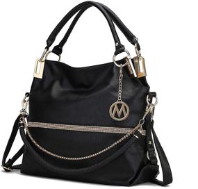 img 4 attached to Mia Collection Crossbody Women Satchel Tote