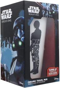 img 1 attached to 🌟 Star Wars Jyn Erso 12oz Ceramic Travel Mug – May The Force Be With Us! Ideal for On-the-Go