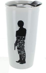 img 4 attached to 🌟 Star Wars Jyn Erso 12oz Ceramic Travel Mug – May The Force Be With Us! Ideal for On-the-Go