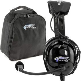 img 4 attached to Rugged Air RA900: Aviation Pilot Headset with Bag, Gel Ear Seals, and Cloth Covers