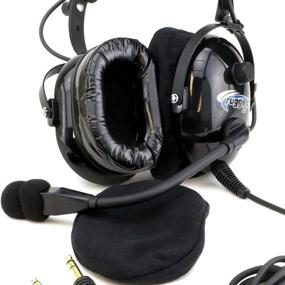 img 1 attached to Rugged Air RA900: Aviation Pilot Headset with Bag, Gel Ear Seals, and Cloth Covers