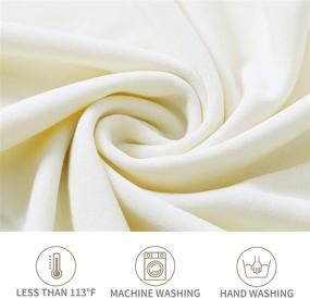 img 2 attached to 🪑 6 Pack Ivory Spandex Folding Chair Covers | Stretchable and Washable Fabric for Weddings, Parties, Holidays, Celebrations, and Special Events