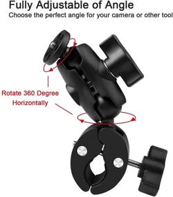 img 1 attached to Taisioner Двойной шаровой головкой крепление суперзажим | Совместимо с GoPro AKASO DJI Action & DSLR камерами