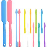 🔥 non-stick wax spatulas - 12 piece silicone set for effective hair removal at home or salon logo