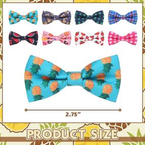 img 1 attached to 🐶 SCENEREAL 8 Pack Dog Bow Ties, Cute Spring Summer Style Collar Accessories for Small Medium Dogs Puppies Cats - Enhance Your Pet's Look!