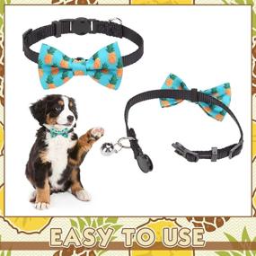 img 2 attached to 🐶 SCENEREAL 8 Pack Dog Bow Ties, Cute Spring Summer Style Collar Accessories for Small Medium Dogs Puppies Cats - Enhance Your Pet's Look!