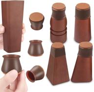 🪑 32 pcs silicone chair leg caps with felt furniture pads – protect hardwood floors, prevent scratches and noise, chair seats move smoothly, fit: 1.18-1.65 inch logo