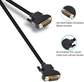 img 1 attached to 🔌 High-Quality DVI-D to DVI-D Dual Link Cable, 6 Feet – Benfei Offers the Best Connectivity Solution