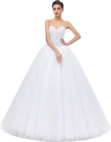 img 3 attached to Beautyprom Womens Bridal Wedding Dresses Women's Clothing in Dresses