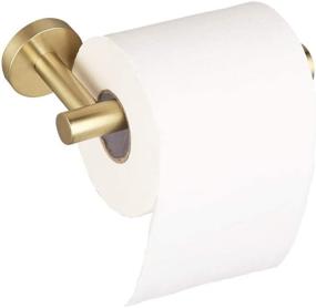 img 2 attached to 🚽 GERZ Bathroom Toilet Paper Holder - Stainless Steel Roll Holder Wall Mount, Brushed Gold Finish