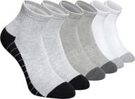 🧦 ultimate performance: 6 pack of max cushion thick socks for men - ideal for sports, running, hiking, work, and casual wear логотип