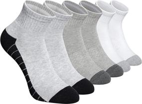 img 2 attached to 🧦 Ultimate Performance: 6 Pack of Max Cushion Thick Socks for Men - Ideal for Sports, Running, Hiking, Work, and Casual Wear