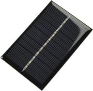fielect 6v 0.6w polycrystalline mini solar panel module diy for toy light charger 60x90mm，pack of 5 logo