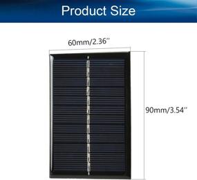 img 3 attached to Fielect 6V 0.6W Polycrystalline Mini Solar Panel Module DIY for Toy Light Charger 60x90mm，Pack of 5