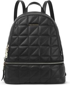 img 4 attached to BOSTANTEN Stylish Leather Backpack for Women - Shoulder Handbags & Wallets