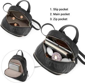 img 2 attached to BOSTANTEN Stylish Leather Backpack for Women - Shoulder Handbags & Wallets