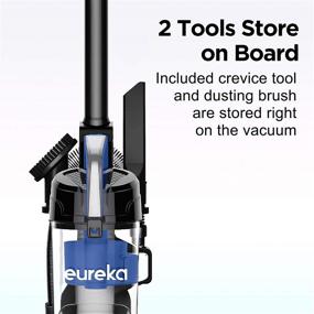 img 1 attached to 🌪️ Eureka Airspeed Ultra-Lightweight Compact Bagless Upright Vacuum Cleaner with Replacement Filter in Blue