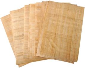 img 3 attached to Egyptian Papyrus Blank Paper Set - Pack of 20 Sheets for Art Projects, Scrapbooking, Album Refill Scrolls, and Teaching Ancient Hieroglyphic History - Size 8x12in (20x30cm)