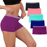 💃 ladies comfortable seamless boyshort panties boxer briefs – no show panty for women's optimal comfort logo