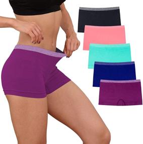 img 4 attached to 💃 Ladies Comfortable Seamless Boyshort Panties Boxer Briefs – No Show Panty for Women's Optimal Comfort