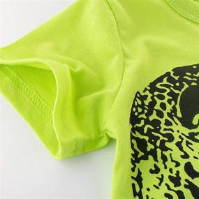 img 1 attached to 👕 IjnUhb Boys Tshirts 4 Pack: Cute Cartoon Kids Short Sleeve Athletic Toddler Tee Shirts