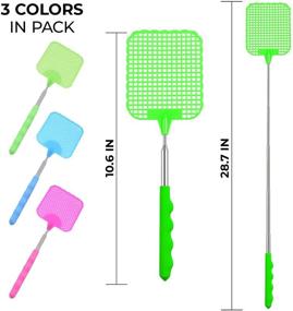 img 3 attached to Pack Extendable Fly Swatters Telescopic