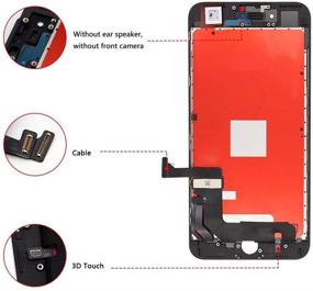 img 2 attached to Набор для замены экрана FFtopu iPhone 7 Plus - ЖК-дисплей и сборка цифрового датчика с функцией 3D Touch - в комплекте ремонтный инструмент - черный 5,5 дюйма