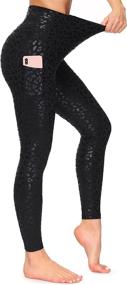 img 2 attached to Dragon Fit Pockets Leggings Ankle58 Black