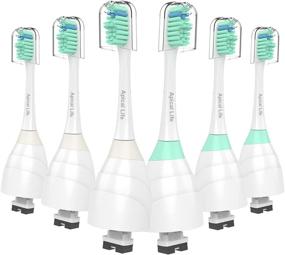 img 4 attached to 🪥 6-Pack Replacement Toothbrush Heads - Compatible with Philips Sonicare E-Series Electric Rechargeable Toothbrush - Precision Clean Refills