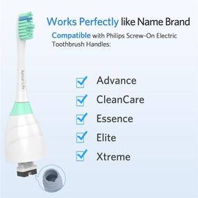 img 3 attached to 🪥 6-Pack Replacement Toothbrush Heads - Compatible with Philips Sonicare E-Series Electric Rechargeable Toothbrush - Precision Clean Refills