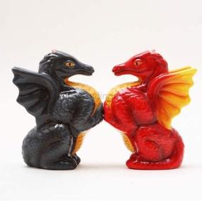 img 3 attached to 🐉 Magnetically Charged Dragon Salt & Pepper Shakers