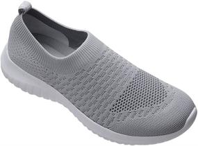 img 3 attached to TIOSEBON Men's Walking Lightweight Breathable Sneakers: Comfortable Athletic Shoes