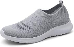 img 4 attached to TIOSEBON Men's Walking Lightweight Breathable Sneakers: Comfortable Athletic Shoes