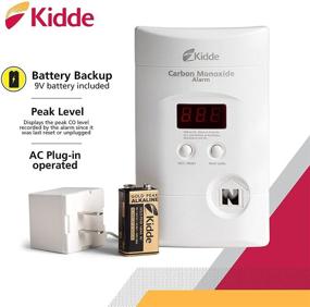 img 3 attached to 🔋 Pack of 2 Kidde Nighthawk Carbon Monoxide Detectors - AC Plug-in with Battery Backup and Digital Display
