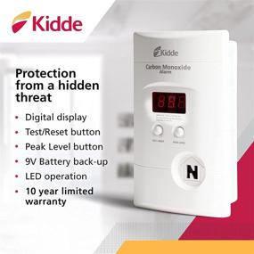 img 1 attached to 🔋 Pack of 2 Kidde Nighthawk Carbon Monoxide Detectors - AC Plug-in with Battery Backup and Digital Display