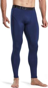 img 3 attached to 🏃 ATHLIO Men's Thermal Compression Pants – 1 or 3 Pack, Athletic Running Tights & Sports Leggings, Wintergear Base Layer Bottoms