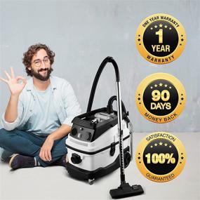 img 1 attached to 🔌 PTS Wet Dry Blow Vacuum: 3-in-1 Shop Vacuum Cleaner with 18KPA Powerful Suction & 8 Gallon Large Capacity – Ideal for Garage, Home, Workshop, Hard Floors, Pet Hair & More!